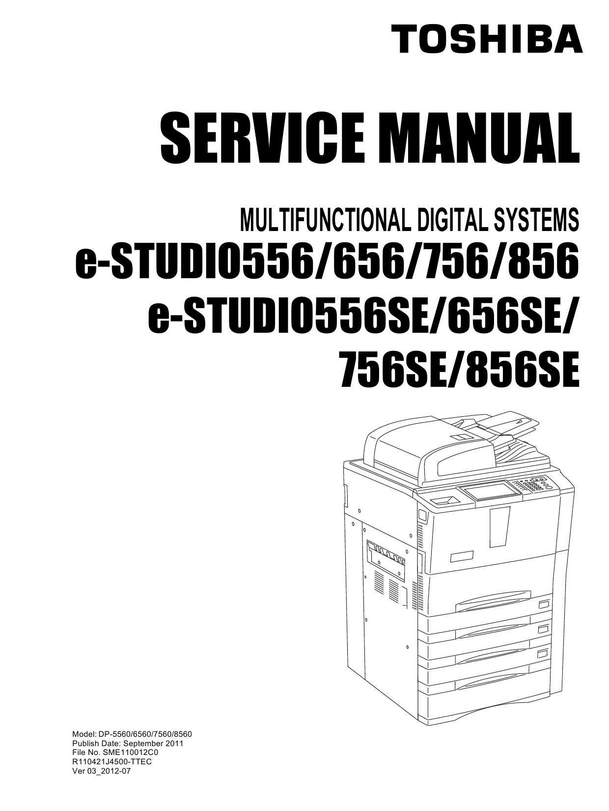 TOSHIBA e-STUDIO 556 656 756 856 SE Service Manual-1